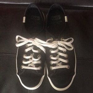 Size 7 Kate Spade Keds Black Satin